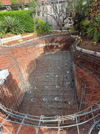 Custom Freeform Concrete Pool — Tarragindi